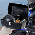 Motorcycle Top Case 48L Waterproof PP Detachable Tail Box