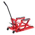 Hydraulic Motorcycle Lift Jack 680kg ATV Hoist 115-385mm 4 Wheels