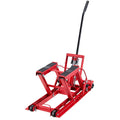 Hydraulic Motorcycle Lift Jack 680kg ATV Hoist 115-385mm 4 Wheels