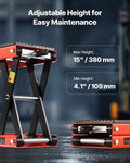 Motorcycle Lift 1200lbs Scissor Jack 4.1-15in Height Range Steel
