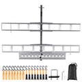 Motorcycle Carrier, 2-Bike 272.15KGS Aluminum Motorcycle Carrier Hitch Mount, Loading Ramp, Scooter Dirt Bike Trailer Hauler, Ratchet Straps and Stabilizer, for Car, Truck with 2
