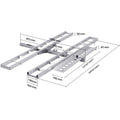 Motorcycle Carrier, 2-Bike 272.15KGS Aluminum Motorcycle Carrier Hitch Mount, Loading Ramp, Scooter Dirt Bike Trailer Hauler, Ratchet Straps and Stabilizer, for Car, Truck with 2