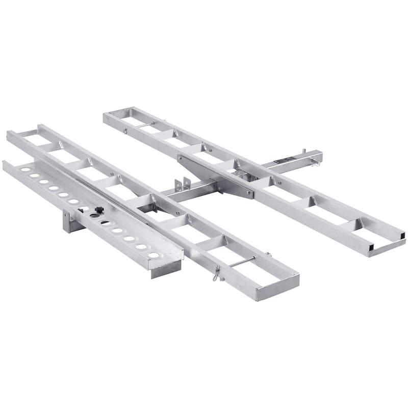 2-Bike Motorcycle Carrier Hitch Mount 272kg Aluminum Loading Ramp