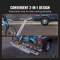 2-Bike Motorcycle Carrier Hitch Mount 272kg Aluminum Loading Ramp
