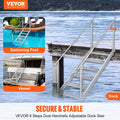 Dock Ladder 1.09-1.29m Adjustable 6 Step Aluminium 227kg Capacity