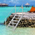 Dock Ladder 1.09-1.29m Adjustable 6 Step Aluminium 227kg Capacity