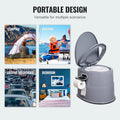 Portable Toilet 5L Bucket Camping Caravan RV Commode Dual Lids