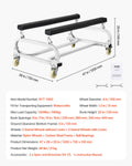 PWC Jet Ski Dolly Cart 1300lbs Capacity 4 Casters 2 Brakes