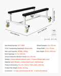 PWC Jet Ski Dolly Cart 1800kg Load Capacity Fixed Bunk 4 Wheels
