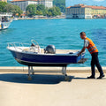 PWC Jet Ski Dolly Cart 1800kg Load Capacity Fixed Bunk 4 Wheels