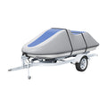 Jet Ski Cover 320-342cm Waterproof PWC Heavy Duty 600D Grey Blue