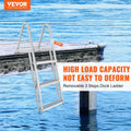 Dock Ladder 3 Step Aluminum 159kg Load Capacity Boat Pontoon Boarding