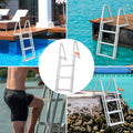 Dock Ladder 3 Step Aluminum 159kg Load Capacity Boat Pontoon Boarding