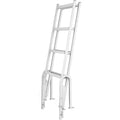 Dock Ladder Flip Up 4 Steps, 159 kg Load Capacity, Aluminum Pontoon Boat Ladder with 4