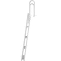 Dock Ladder Flip Up 4 Steps, 159 kg Load Capacity, Aluminum Pontoon Boat Ladder with 4