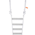 Dock Ladder Flip Up 4 Step 159kg Aluminium Pontoon Boat Marine