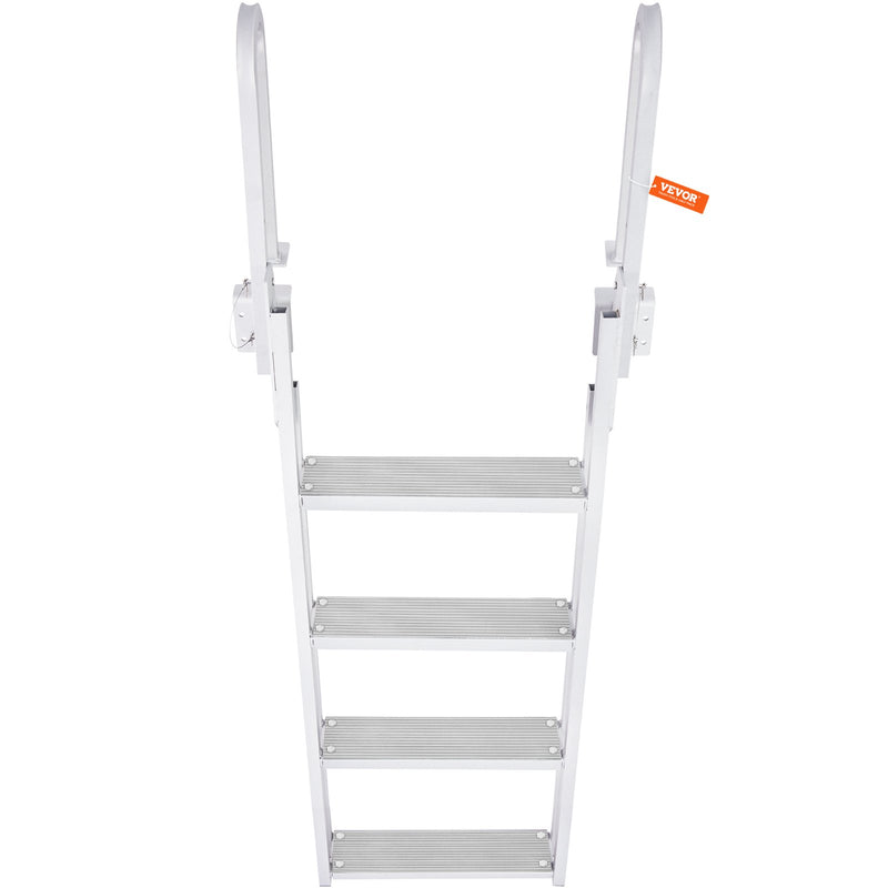 Dock Ladder Flip Up 4 Step 159kg Aluminium Pontoon Boat Marine