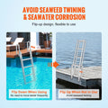 Dock Ladder Flip Up 4 Step 159kg Aluminium Pontoon Boat Marine