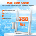 Dock Ladder Flip Up 4 Step 159kg Aluminium Pontoon Boat Marine