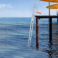Dock Ladder Flip Up 4 Step 159kg Aluminium Pontoon Boat Marine