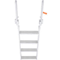 Dock Ladder Flip Up 4 Step 159kg Aluminium Pontoon Boat Marine