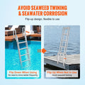 Dock Ladder 5 Step Flip Up 350lbs Aluminum Pontoon Boat Marine