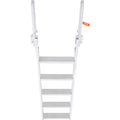 Dock Ladder 5 Step Flip Up 350lbs Aluminum Pontoon Boat Marine
