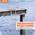 Dock Ladder 5 Step Aluminum 227kg Capacity Pontoon Boat Marine Pool