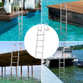 Dock Ladder 5 Step Aluminum 227kg Capacity Pontoon Boat Marine Pool