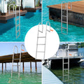 Dock Ladder 4 Step Aluminum 500lbs Pontoon Boat Marine Pool
