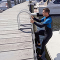 Removable Dock Ladder 4 Step Aluminum Alloy 227kg Swim Boat