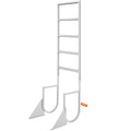 Flip-Up Dock Ladder 5 Step Aluminum 350lbs Boat Pontoon Pool