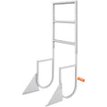 Dock Ladder 3 Step Flip-Up Aluminium 159kg Boat Marine Pool