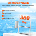 Dock Ladder 3 Step Flip-Up Aluminium 159kg Boat Marine Pool