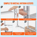 Dock Ladder Retractable 5 Step Aluminum 350kg Adjustable Height 67-79