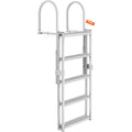 Dock Ladder Retractable 5 Step Aluminum 350kg Adjustable Height 67-79