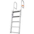 Dock Ladder Retractable 5 Step Aluminum 350kg Adjustable Height 67-79