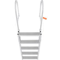 Dock Ladder Retractable 5 Step Aluminum 350kg Adjustable Height 67-79