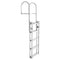 Retractable Dock Ladder 5 Step Aluminum Alloy 159kg Boat Swim