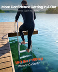 Retractable Dock Ladder 5 Step Aluminum Alloy 159kg Boat Swim