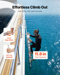 Retractable Dock Ladder 5 Step Aluminum Alloy 159kg Boat Swim