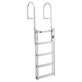 Retractable Dock Ladder 5 Step Aluminum Alloy 159kg Boat Swim