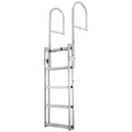 Retractable Dock Ladder 5 Step Aluminum Alloy 159kg Boat Swim