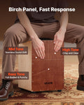 Cajon Box Drum 305x305x430mm Birch Wood Internal Snare