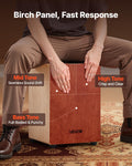 Cajon Box Drum 305x305x430mm Birch Wood Guitar Strings Travel