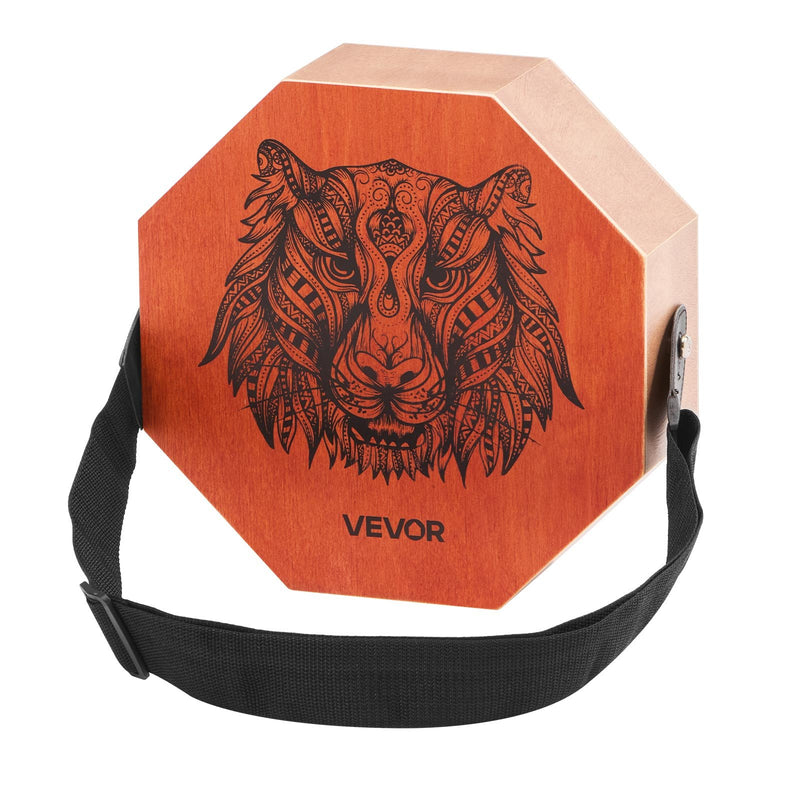 Cajon Box Drum Birch Wood Percussion 295x295x100mm Guitar Strings