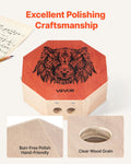 Cajon Box Drum Birch Wood Percussion 295x295x100mm Guitar Strings