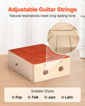 Cajon Box Drum Birch Wood 230x100x280mm Guitar Strings Bag