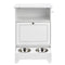 Pet Feeding Station w/ 2 Elevated Dog Bowls Dog Food & Toy Storage Cabinet