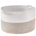 Cotton Rope Storage Basket 87L Woven 20x20x14in